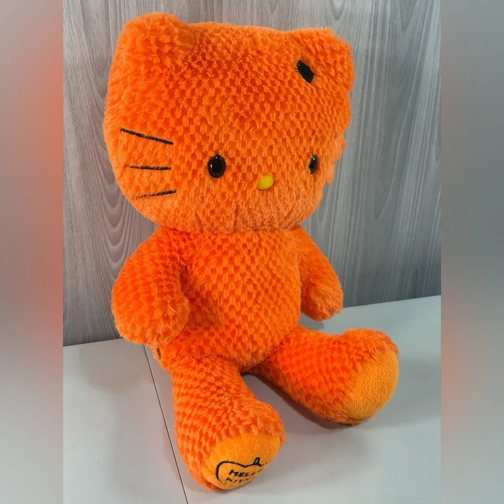 Hello Kitty x Build‎ a Bear Halloween Pumpkin Orange Waffle 2011 Sanrio No Bow